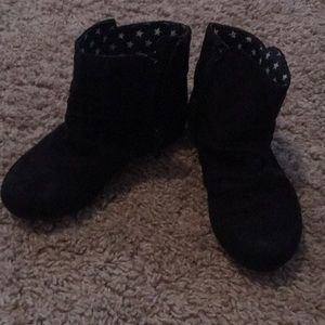 Black toddler dress boots